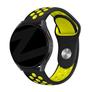 Insta-Worthy Bandz Amazfit GTS 4 (Mini) Sport Strap 'Deluxe' (Black/Yellow)  Last Chance!