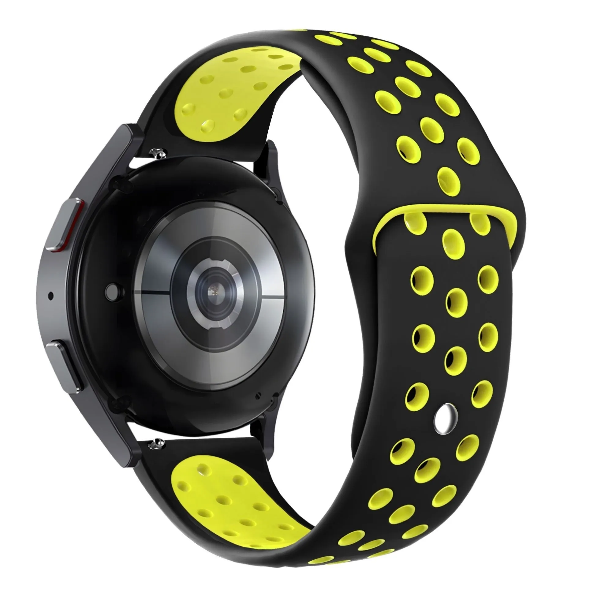 Insta-Worthy Bandz Amazfit GTS 4 (Mini) Sport Strap 'Deluxe' (Black/Yellow)  Last Chance!