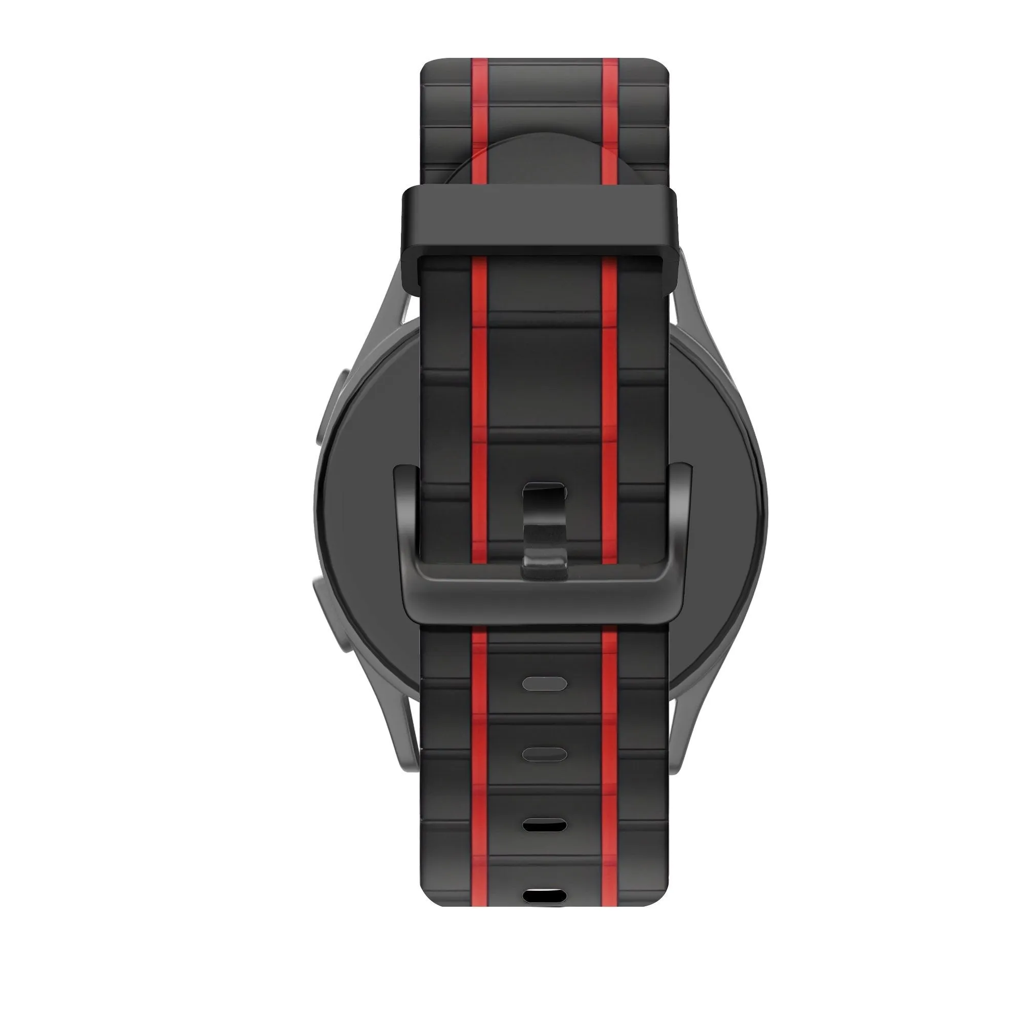 Insta-Worthy Bandz Huawei Watch 3 (Pro) Striped Sport Strap (Black/Red)  Today Only!