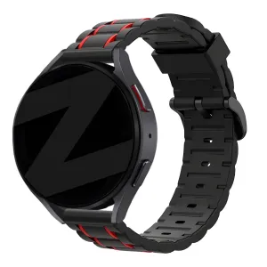 Insta-Worthy Bandz Huawei Watch 3 (Pro) Striped Sport Strap (Black/Red)  Today Only!