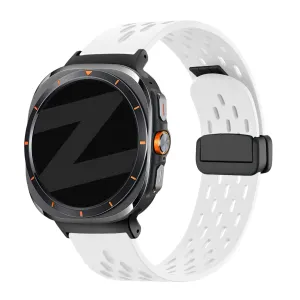Insta-Worthy Bandz Samsung Galaxy Watch Ultra D-buckle Sport Strap 'Air' (White)  Today Only!