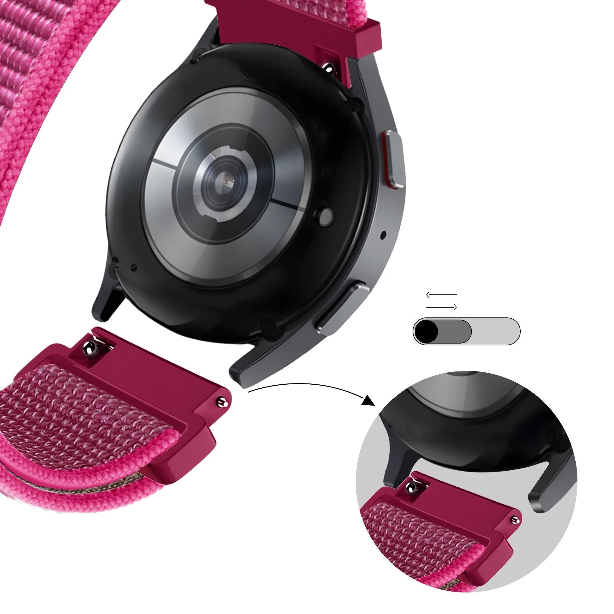 Insta-Worthy Bandz Xiaomi Amazfit GTS Nylon Strap 'Classic' (Dragonfruit)  Last Chance!