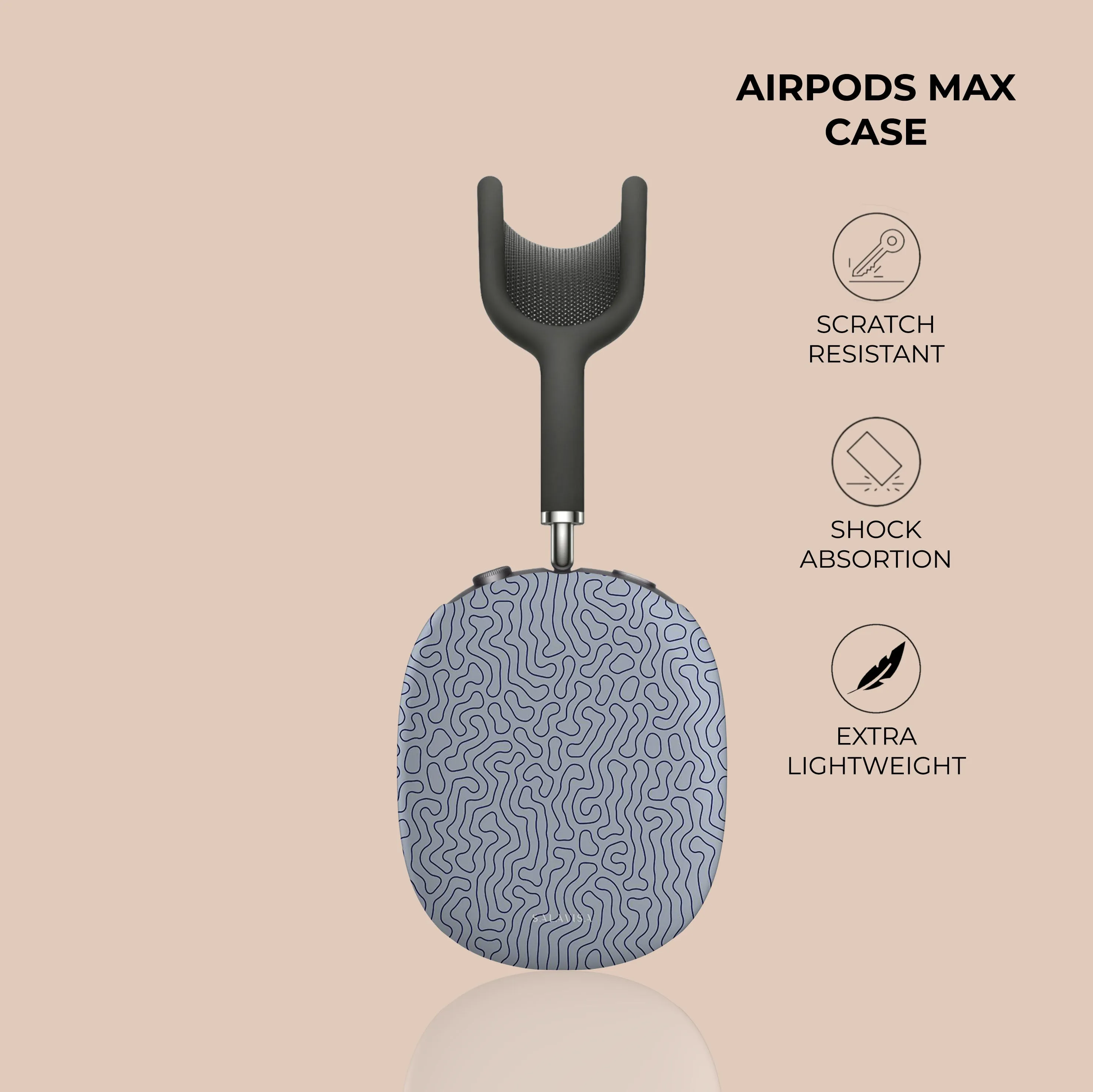 Insta-Worthy Blue Paths AirPods Max Case  Stylish & Comfortable