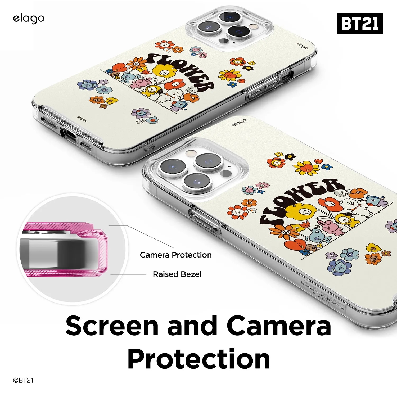 Insta-Worthy BT21 | elago Flower Case for iPhone 13 Pro Max  Last Chance!