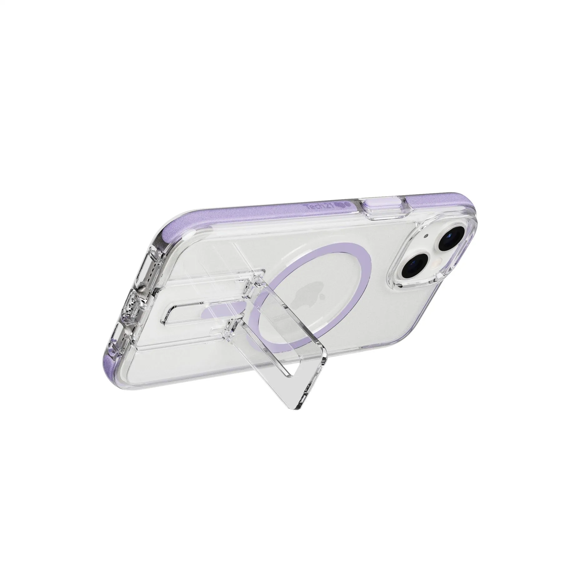 Insta-Worthy EvoCrystal Kick - Apple iPhone 14 Case MagSafe Compatible - Lilac  Limited Stock!