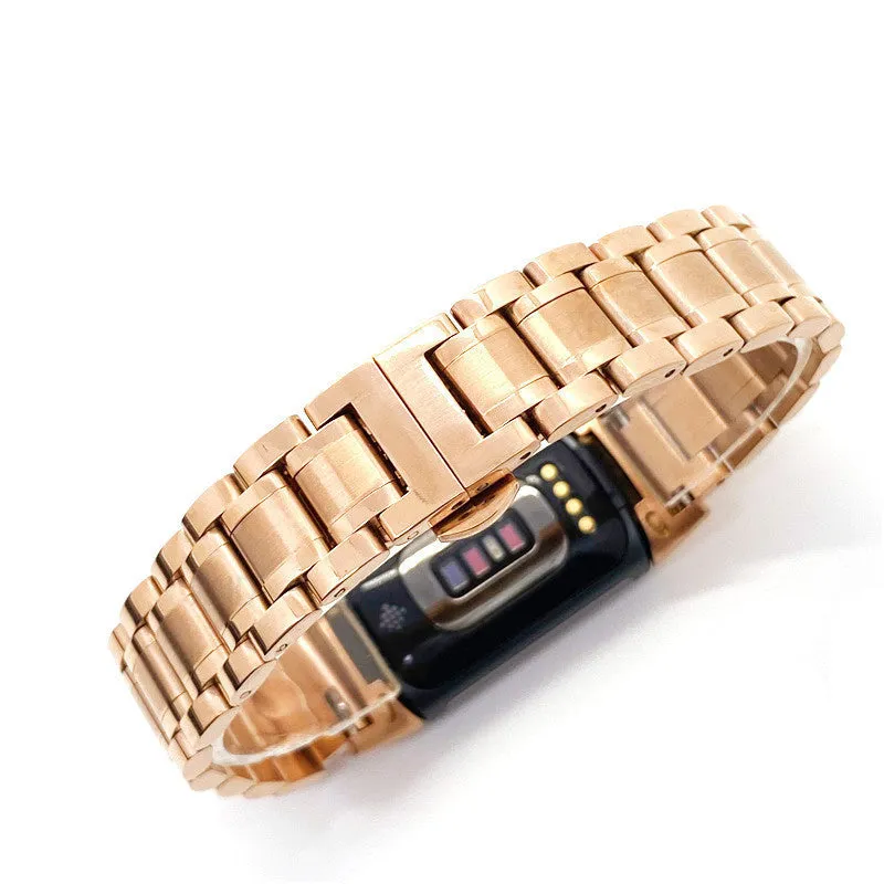 Insta-Worthy Fitbit Charge 6 Metal Strap (Rose Gold)  Almost Gone!