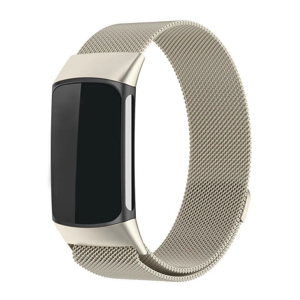Insta-Worthy Fitbit Charge 6 Milanese Strap (Starlight)  Almost Gone!