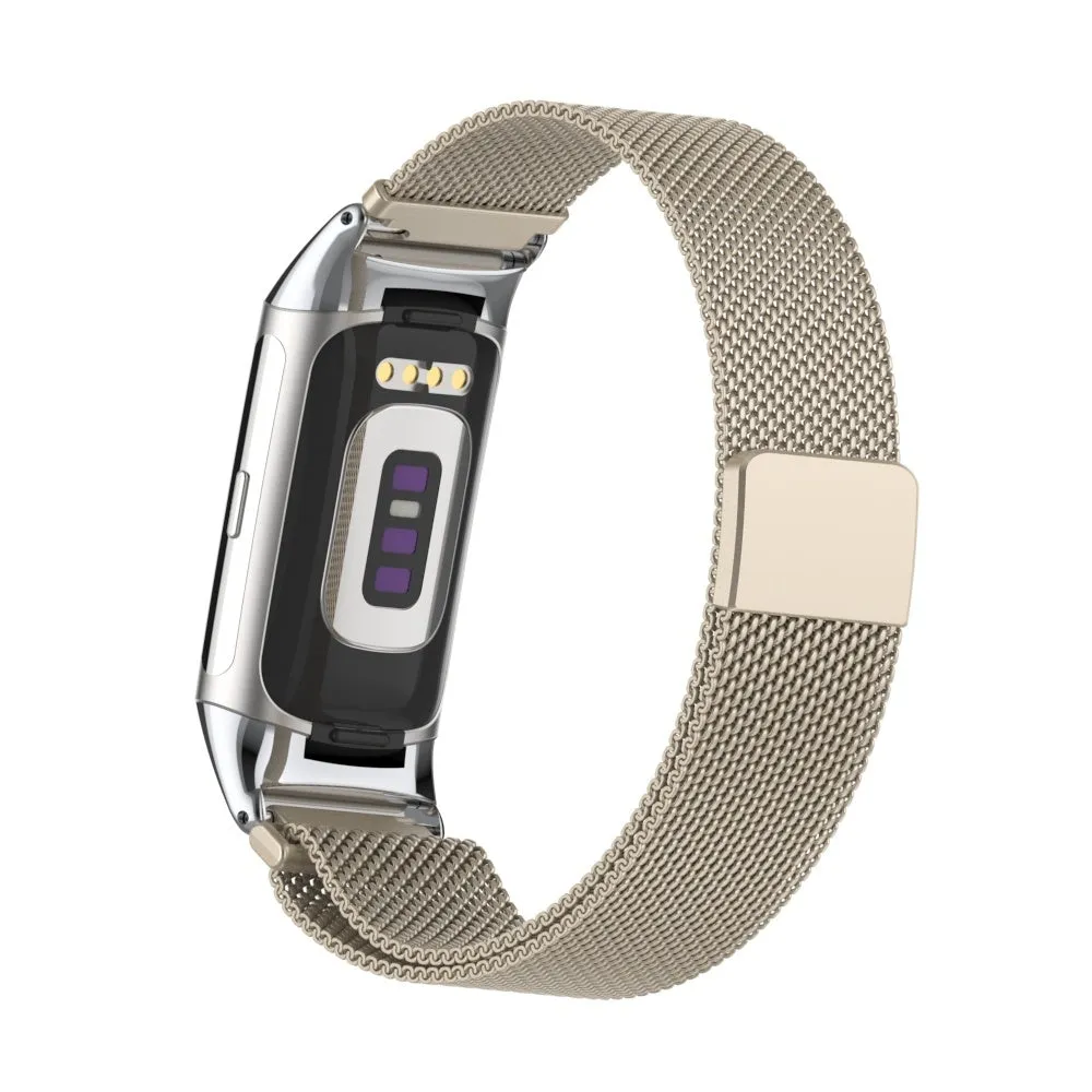 Insta-Worthy Fitbit Charge 6 Milanese Strap (Starlight)  Almost Gone!