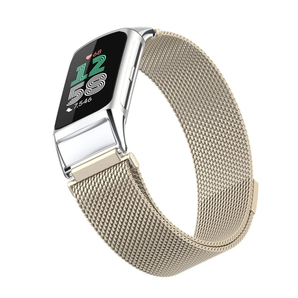 Insta-Worthy Fitbit Charge 6 Milanese Strap (Starlight)  Almost Gone!