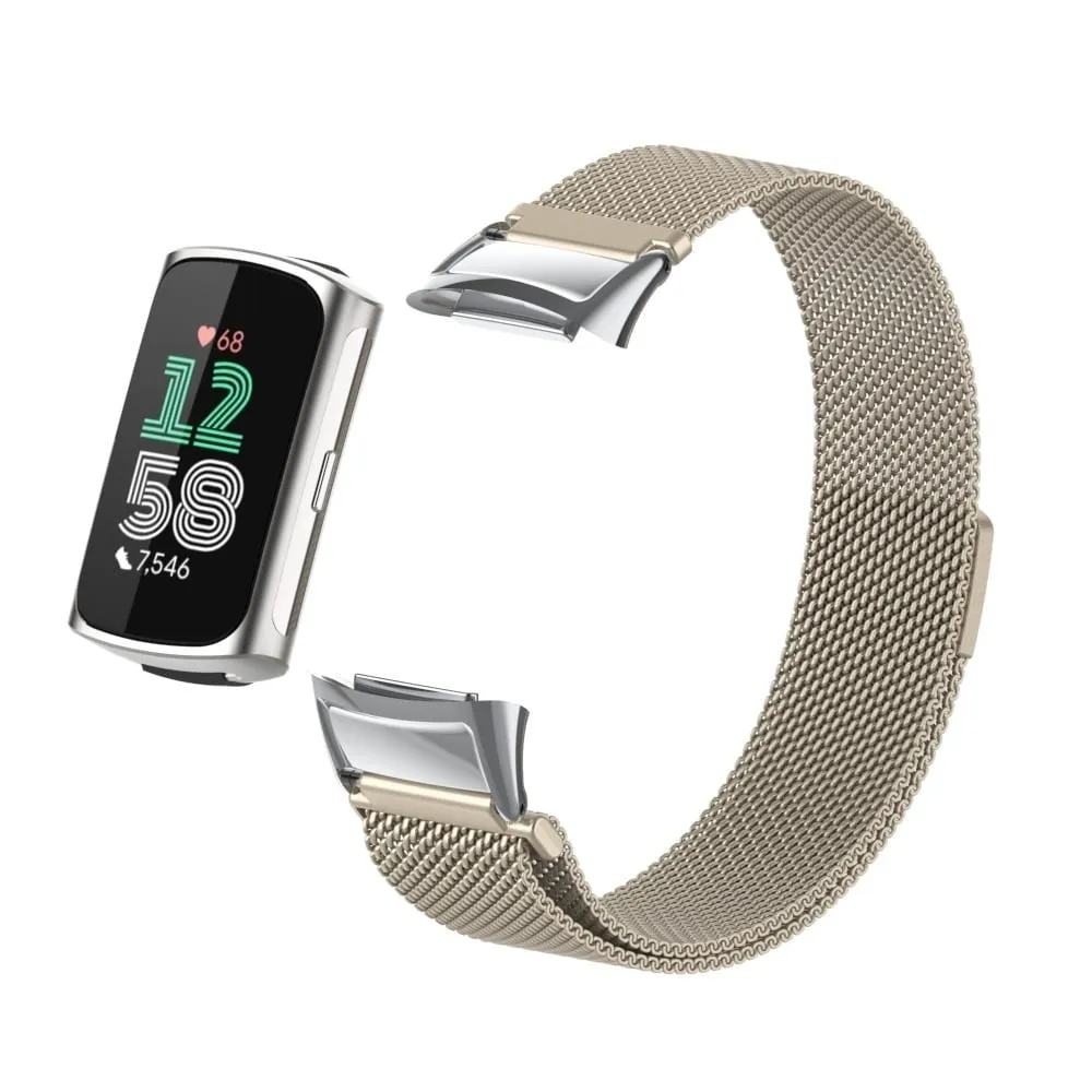 Insta-Worthy Fitbit Charge 6 Milanese Strap (Starlight)  Almost Gone!