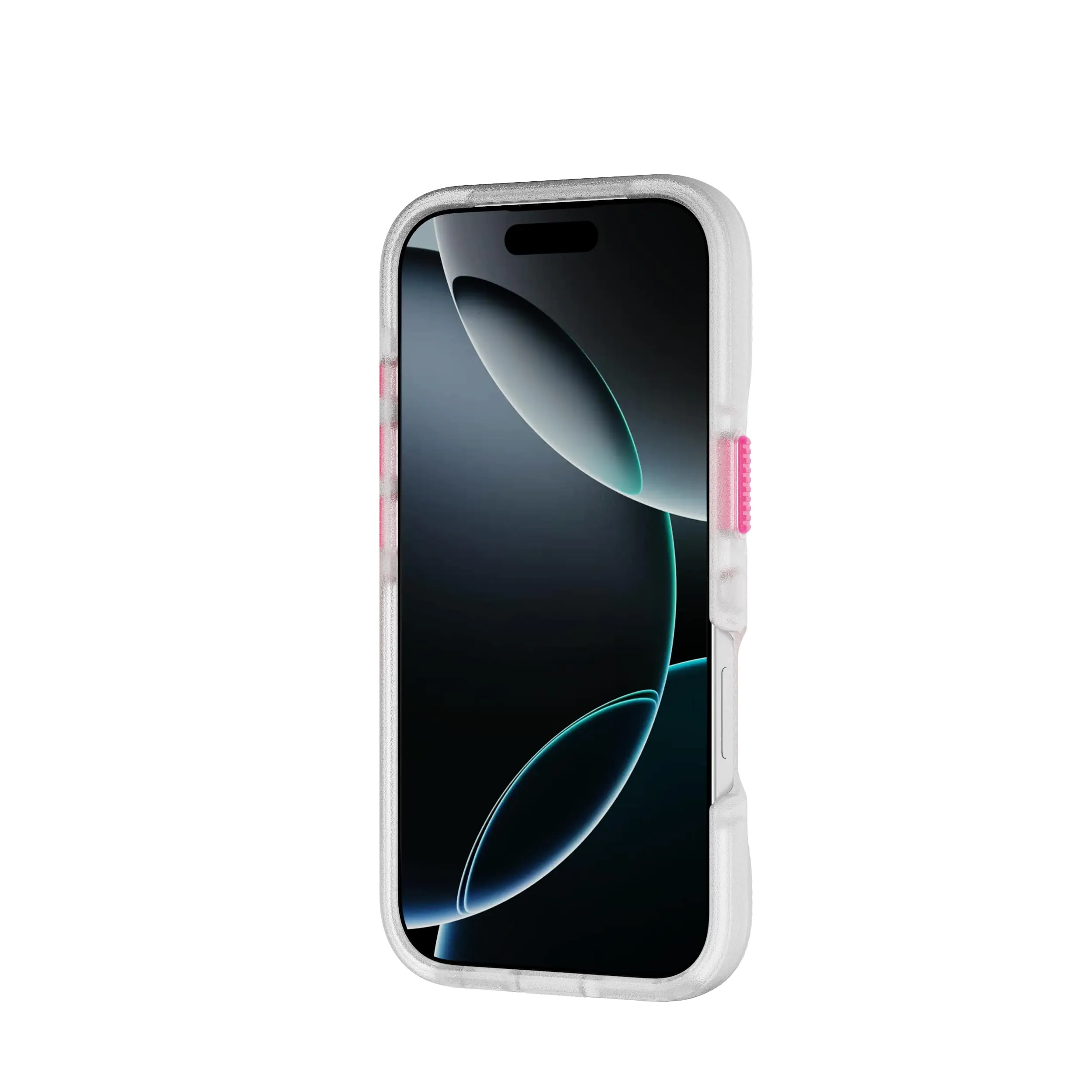 Insta-Worthy FlexPro - Apple iPhone 16 Pro Case MagSafe Compatible  - Neon Pink/Orange Glow in the Dark  Last Few Pieces!