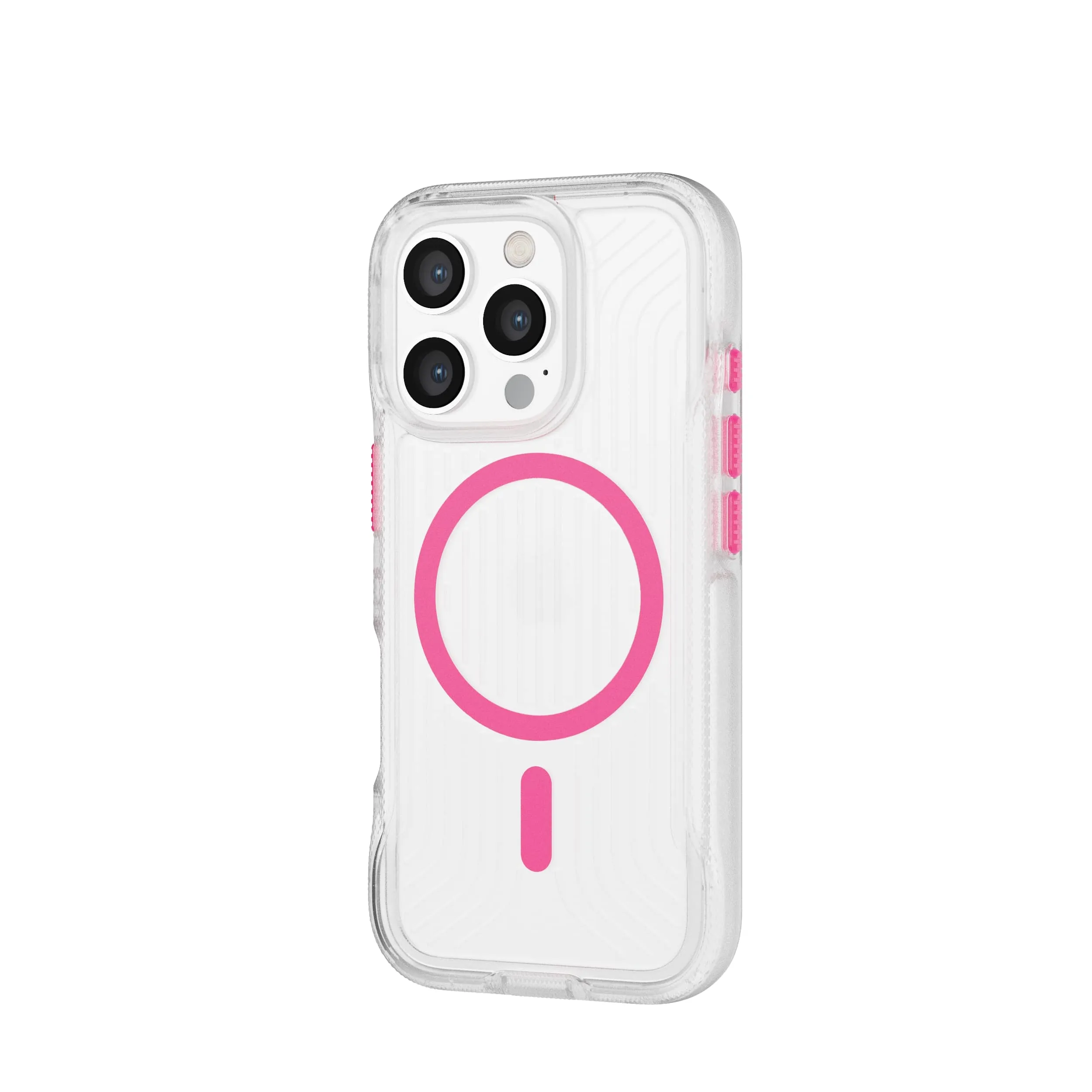 Insta-Worthy FlexPro - Apple iPhone 16 Pro Case MagSafe Compatible  - Neon Pink/Orange Glow in the Dark  Last Few Pieces!