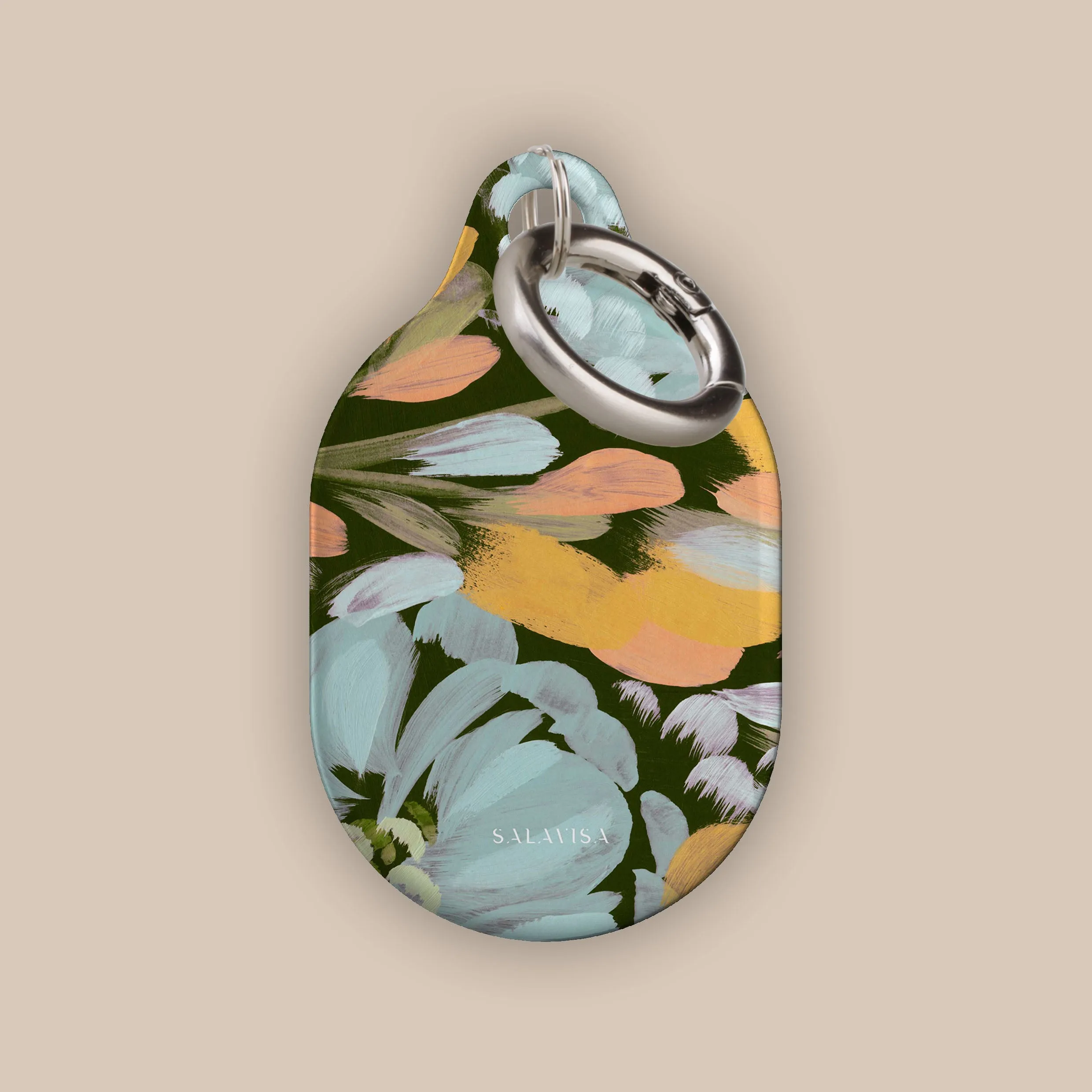 Insta-Worthy Flower Canvas AirTag Holder  Stylish & Comfortable