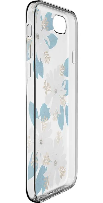 Insta-Worthy Forget Me Not | Blue and Gold Clear Floral Case  Last Few Pieces!