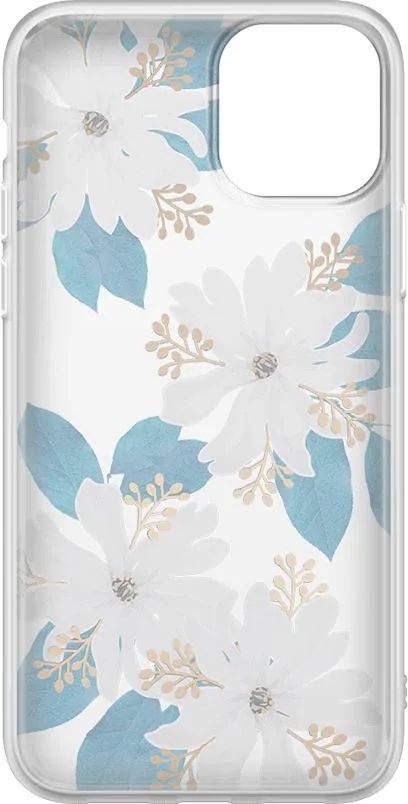 Insta-Worthy Forget Me Not | Blue and Gold Clear Floral Case  Last Few Pieces!