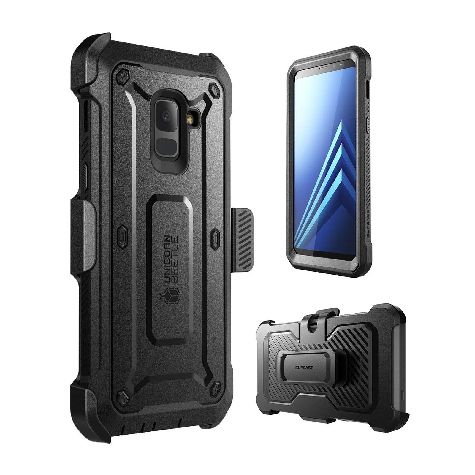 Insta-Worthy Galaxy A8 Plus Unicorn Beetle Pro Rugged Case-Black  Limited Release!