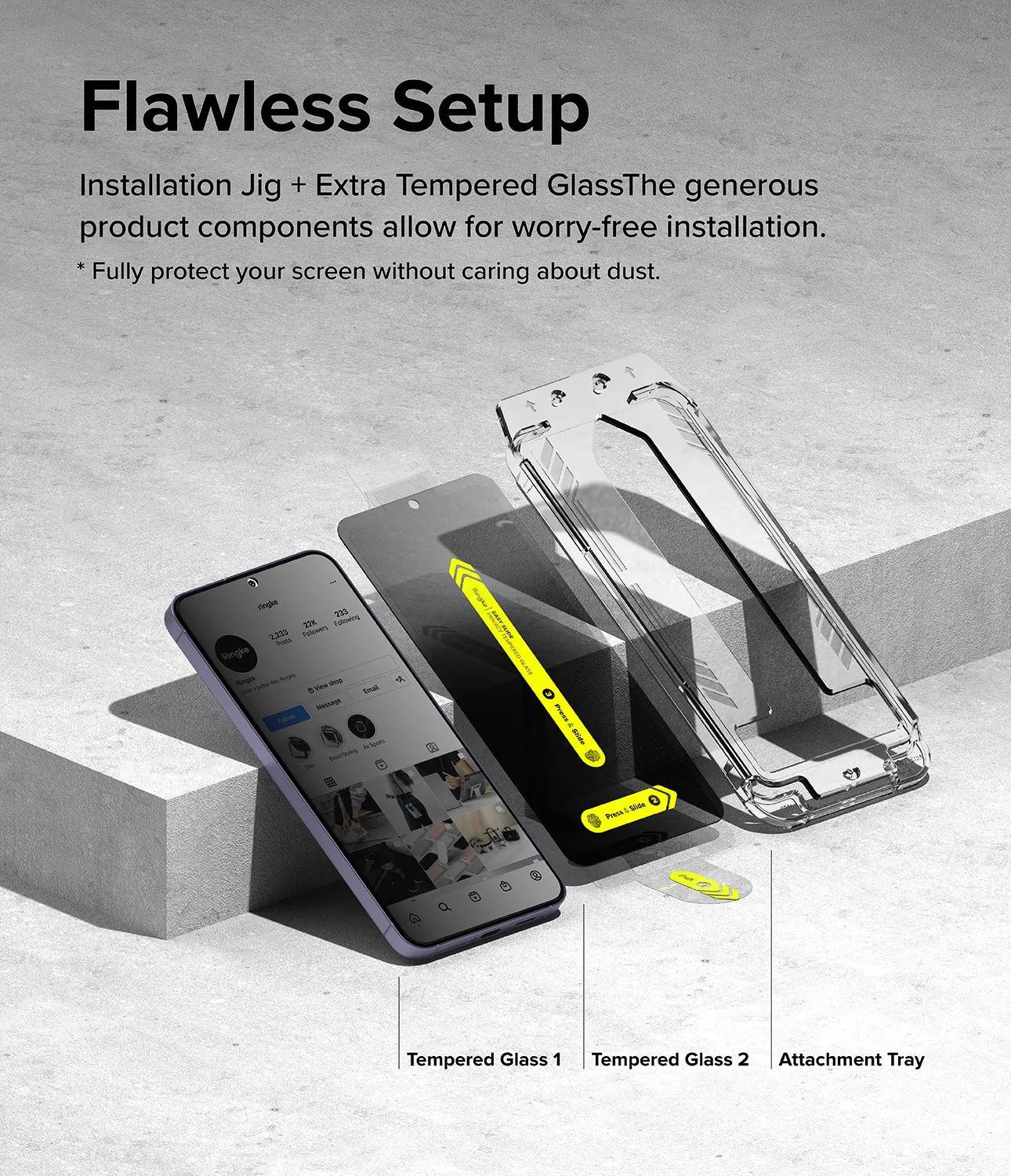 Insta-Worthy Galaxy S24 Plus Screen Protector | Easy Slide Privacy Tempered Glass  Almost Sold Out!