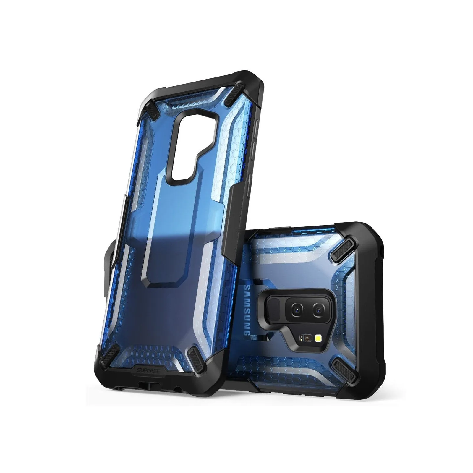 Insta-Worthy Galaxy S9 Plus Unicorn Beetle Hybrid Clear Protective Case-Blue  Going Fast!