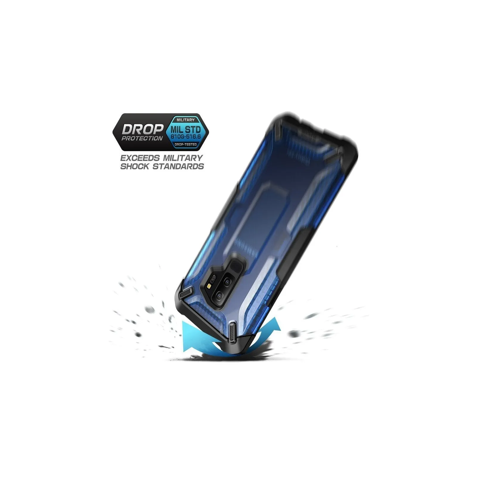 Insta-Worthy Galaxy S9 Plus Unicorn Beetle Hybrid Clear Protective Case-Blue  Going Fast!