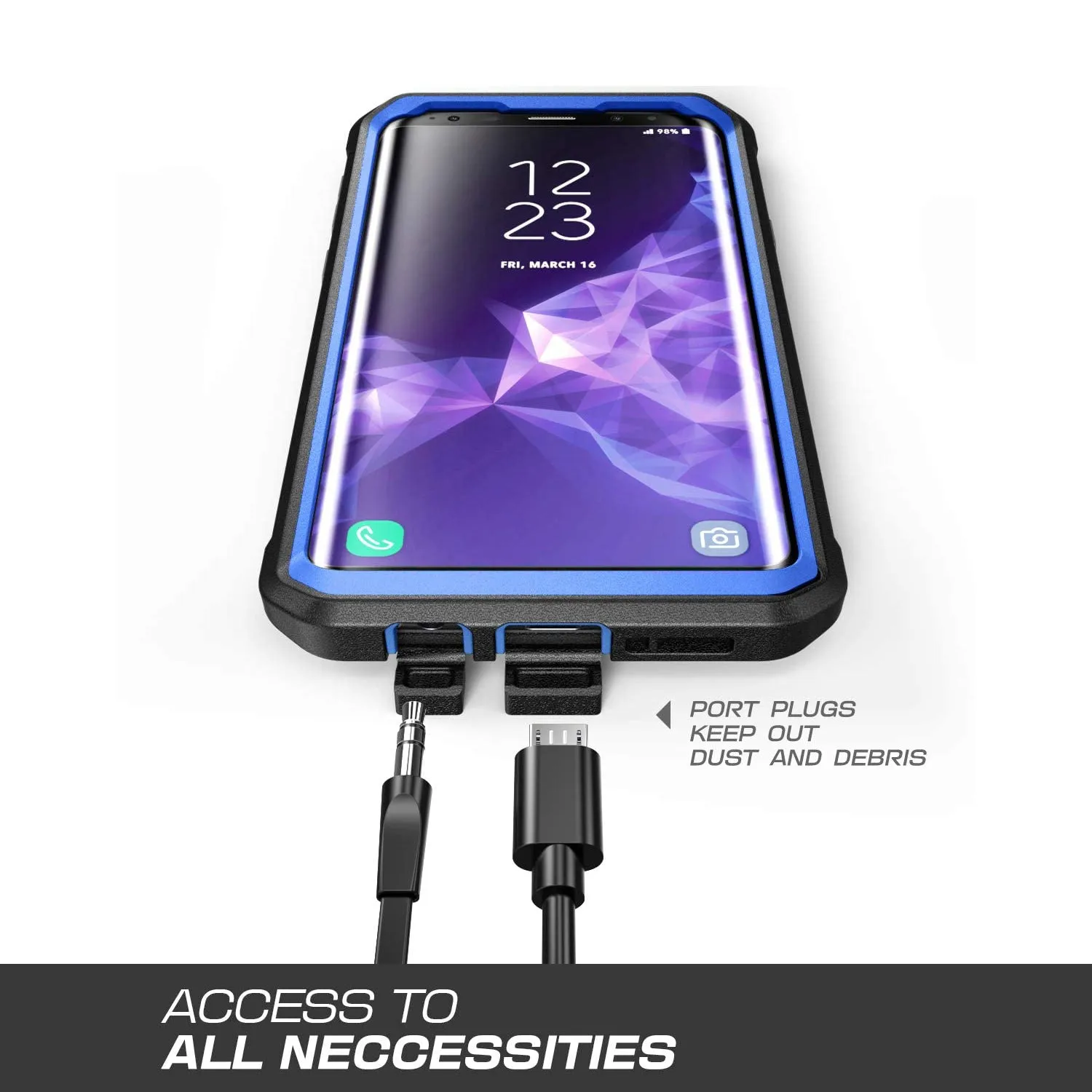 Insta-Worthy Galaxy S9 Plus Unicorn Beetle Pro Full Body Rugged Case-Dark Blue  Last Few Pieces!
