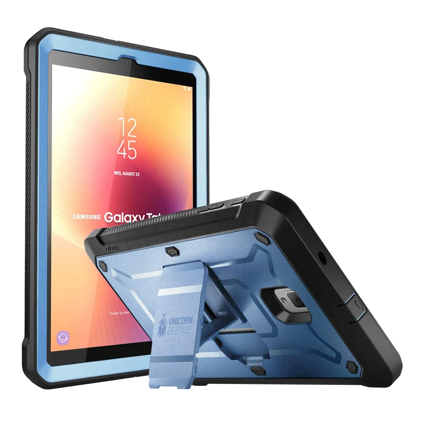 Insta-Worthy Galaxy Tab A 8 inch (2018) Unicorn Beetle Pro Rugged Case-Metallic Blue  Limited Release!