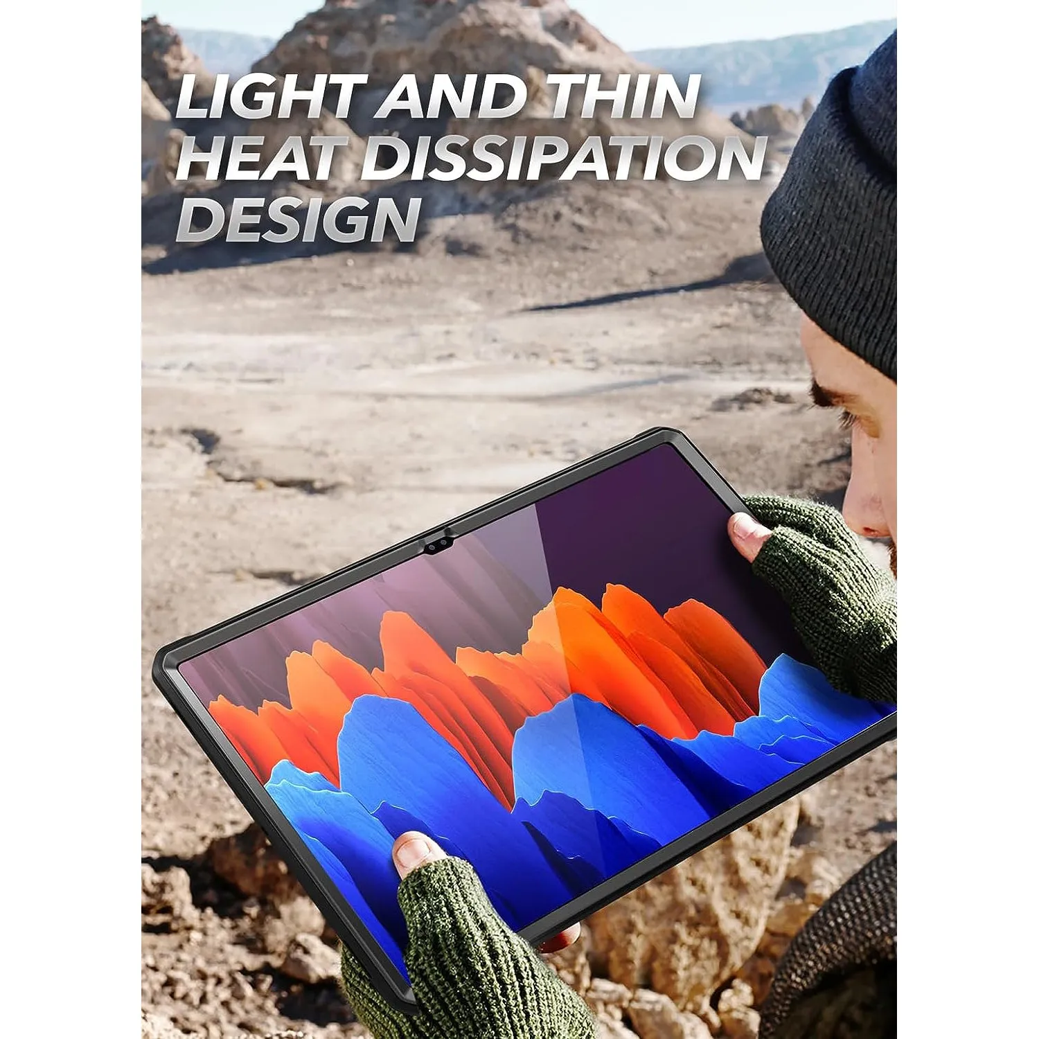 Insta-Worthy Galaxy Tab S10 Ultra (2024) Unicorn Beetle PRO Rugged Case-Black  Stylish & Comfortable