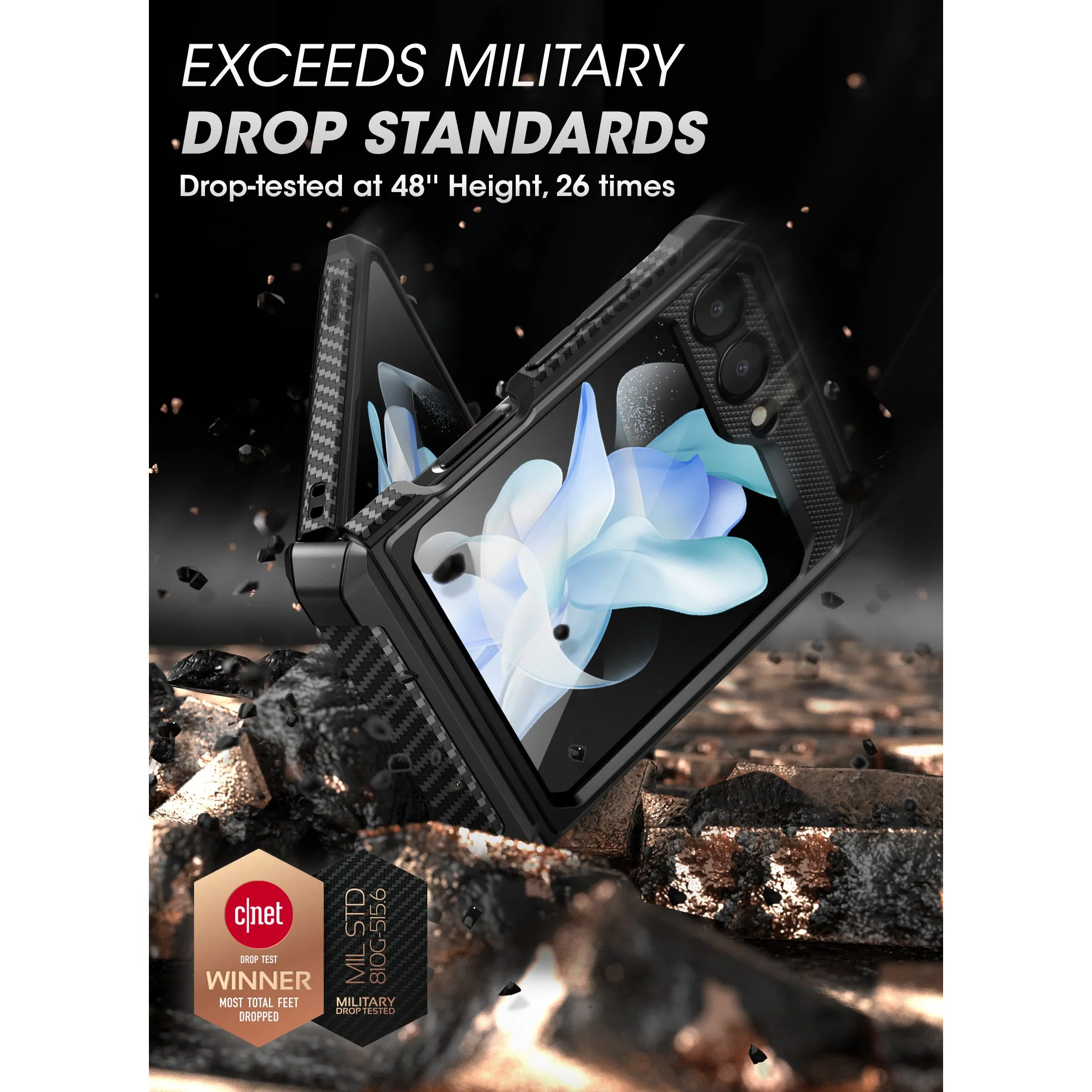 Insta-Worthy Galaxy Z Flip5 Unicorn Beetle PRO Rugged Case with Belt Clip-Black  Almost Gone!