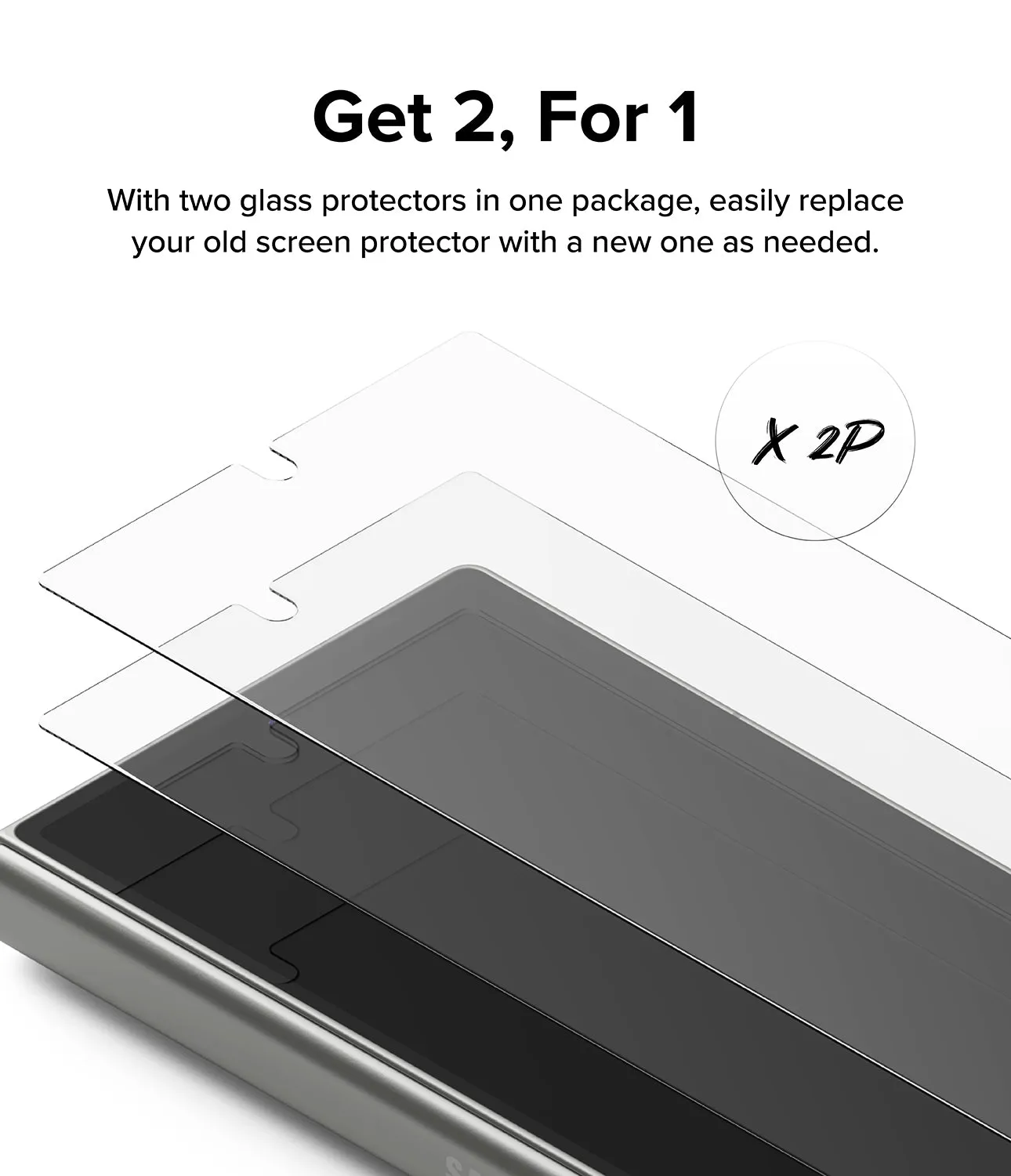 Insta-Worthy Galaxy Z Fold 6 Screen Protector | Cover Display Glass (2 Pack)  Stylish & Comfortable