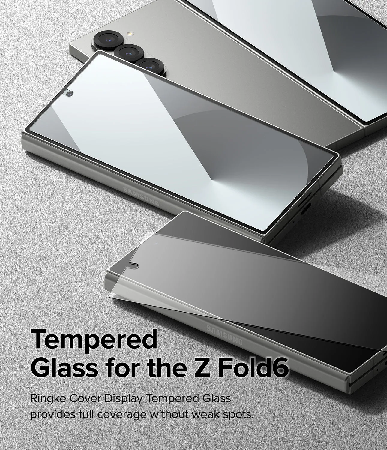 Insta-Worthy Galaxy Z Fold 6 Screen Protector | Cover Display Glass (2 Pack)  Stylish & Comfortable