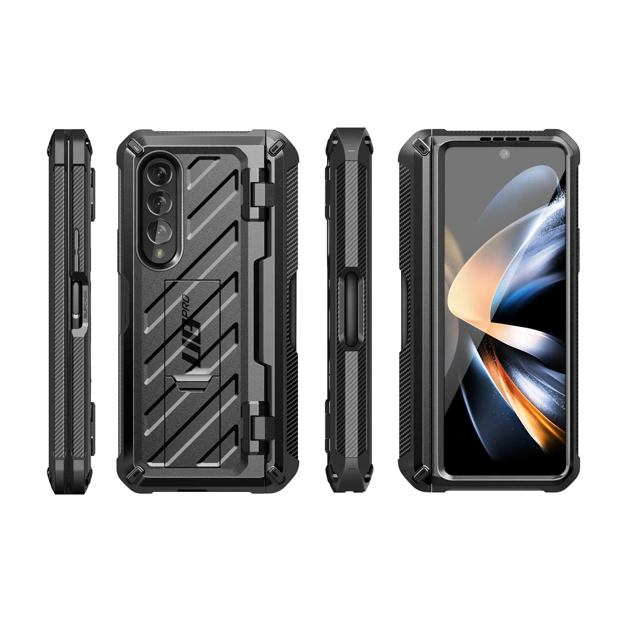 Insta-Worthy Galaxy Z Fold4 Unicorn Beetle PRO Rugged Case with S-Pen Holder-Black  Limited Stock!