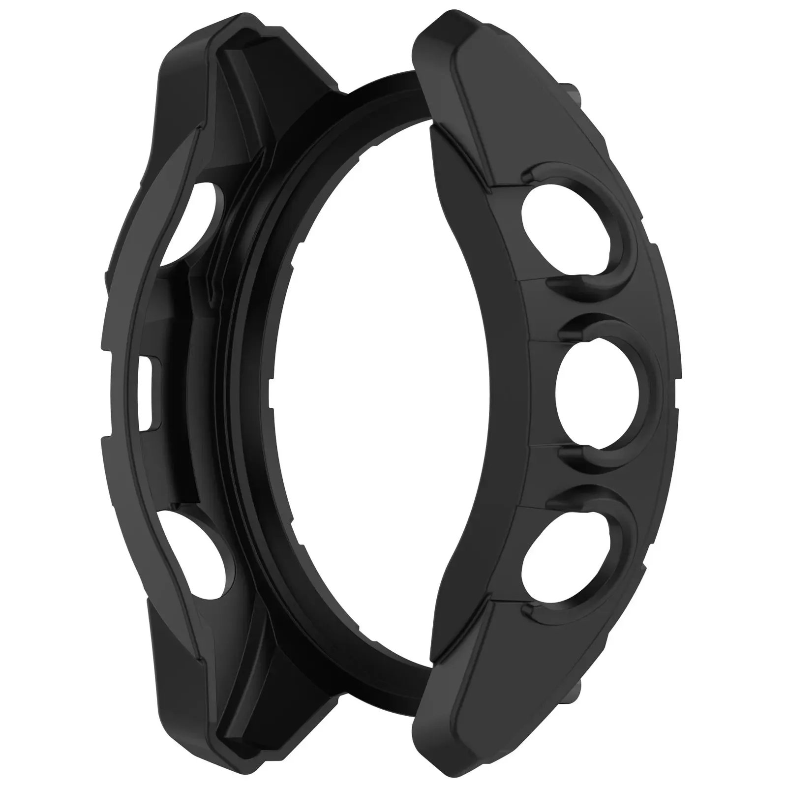 Insta-Worthy Garmin Fenix 8 - 47mm AMOLED Rugged TPU Case (Black/Red)  Last Chance!