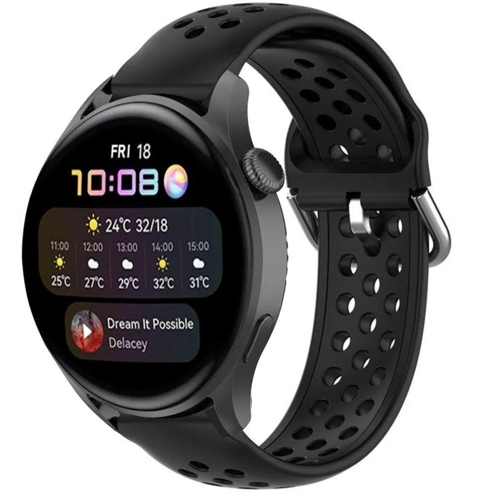 Insta-Worthy Huawei Watch 3 (Pro) Breathable Strap (Black)  Ends Soon!