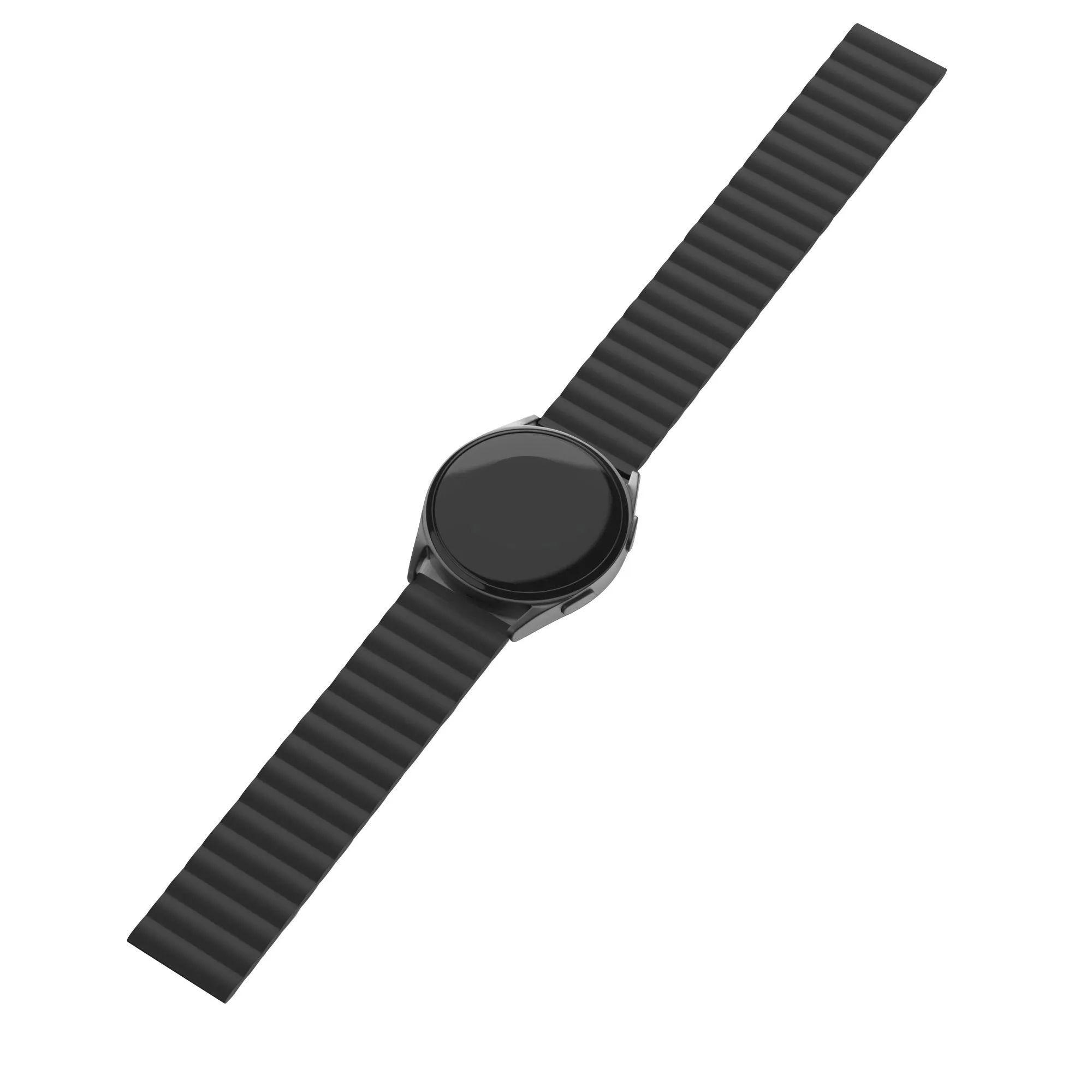 Insta-Worthy Huawei Watch 3 (Pro) Magnetic Silicone Strap (Black)  Stylish & Comfortable