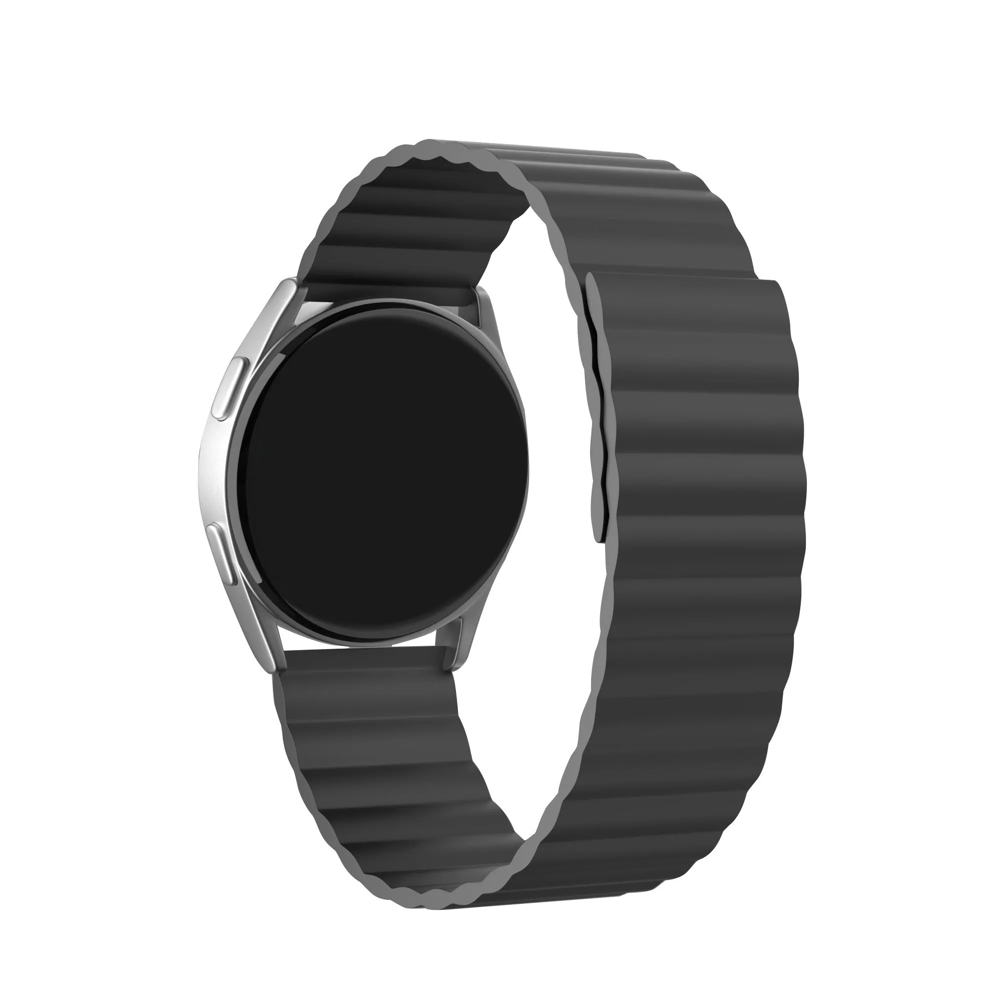 Insta-Worthy Huawei Watch 3 (Pro) Magnetic Silicone Strap (Black)  Stylish & Comfortable