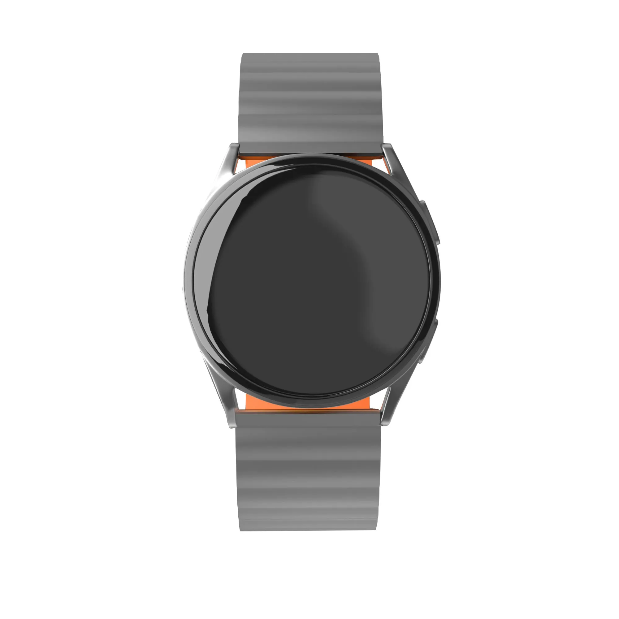Insta-Worthy Huawei Watch 3 (Pro) Magnetic Silicone Strap (Grey/Orange)  Today Only!