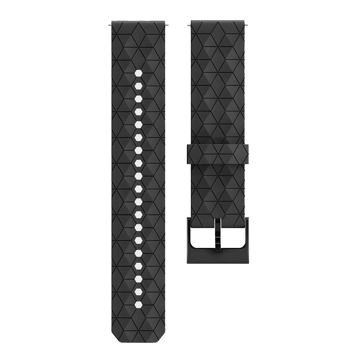Insta-Worthy Huawei Watch 3 (Pro) Silicone Strap Hexagons (Black)  Going Fast!