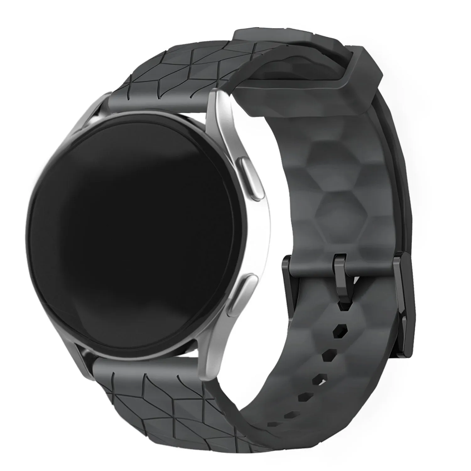 Insta-Worthy Huawei Watch 3 (Pro) Silicone Strap Hexagons (Black)  Going Fast!