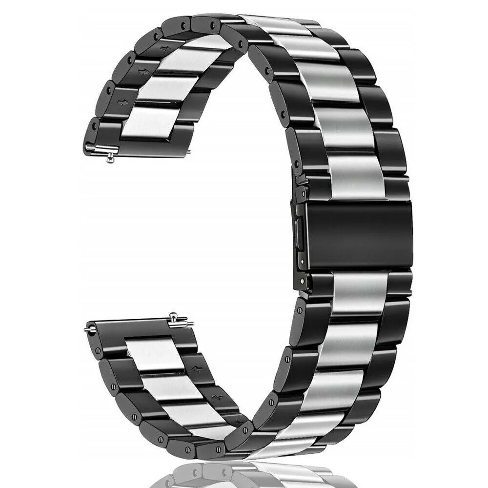 Insta-Worthy Huawei Watch 3/3 Pro Steel Strap (Black/Silver)  Ends Soon!