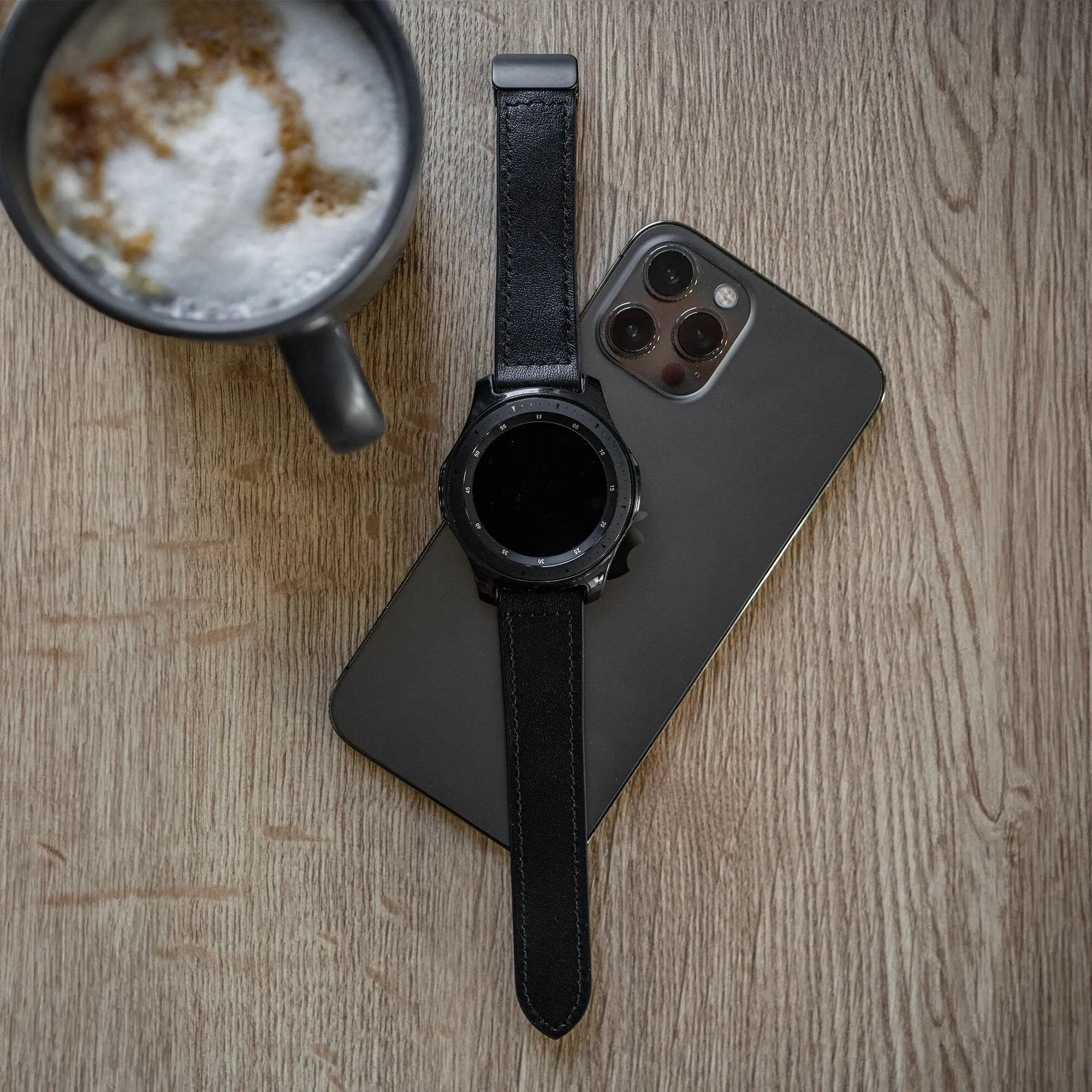 Insta-Worthy Huawei Watch 4 (Pro) D-Buckle Leather Strap (Black)  Almost Gone!