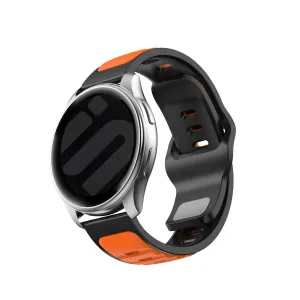 Insta-Worthy Huawei Watch 4 (Pro) Outdoor Duo Silicone Strap (Orange/Black)  Last Chance!