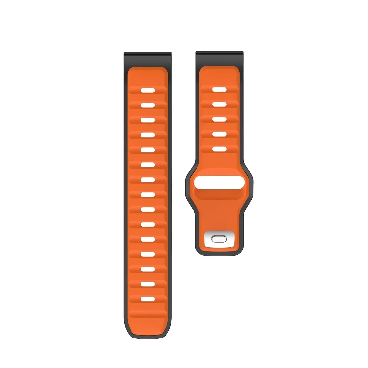 Insta-Worthy Huawei Watch 4 (Pro) Outdoor Duo Silicone Strap (Orange/Black)  Last Chance!