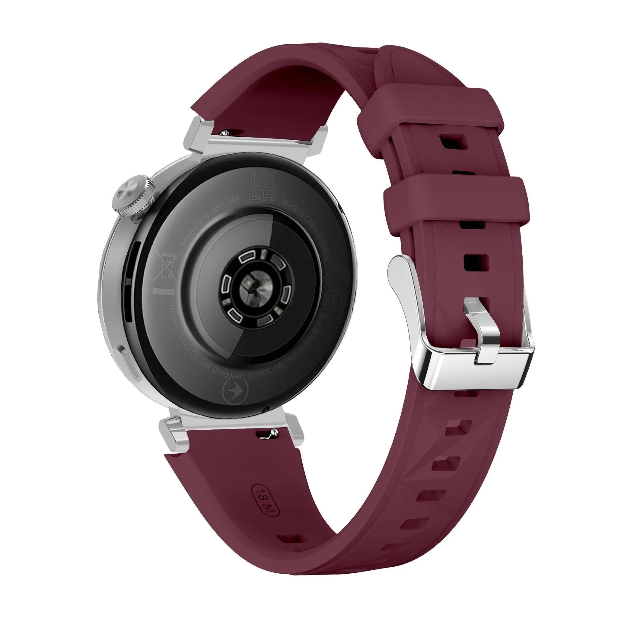 Insta-Worthy Huawei Watch 5 - 42mm Premium Silicone Strap (Wine Red)  Last Few Pieces!