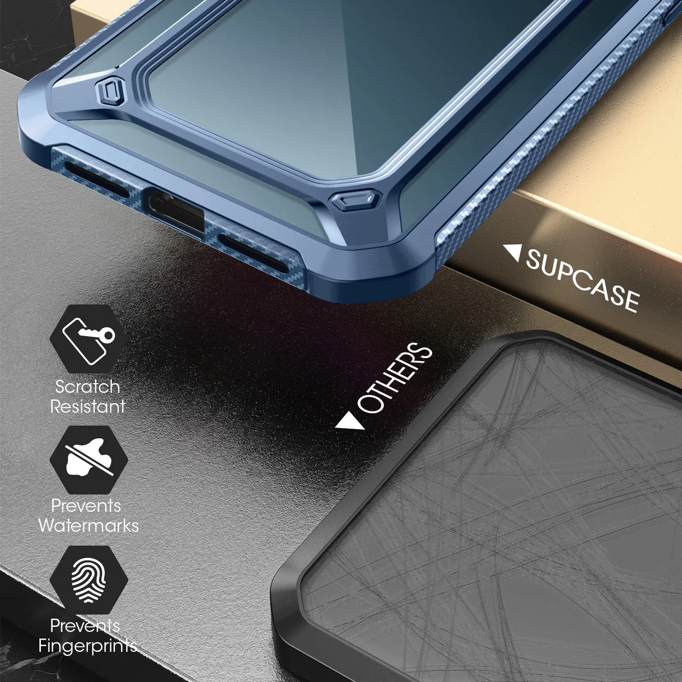 Insta-Worthy iPhone 12 6.1 inch Unicorn Beetle Exo Clear Case-Blue  Almost Sold Out!