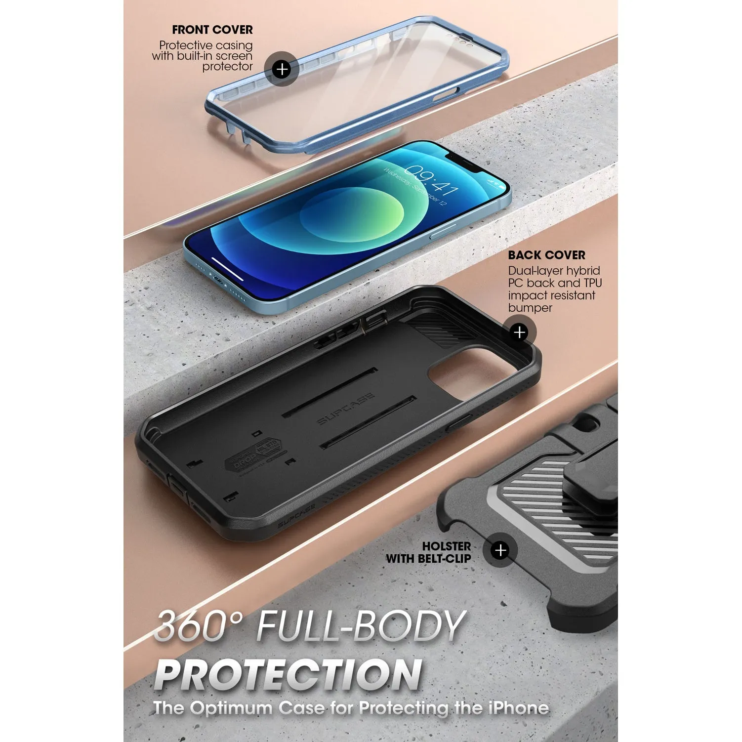 Insta-Worthy iPhone 13 mini 5.4 inch Unicorn Beetle Pro Rugged Case-Metallic Blue  Last Chance!