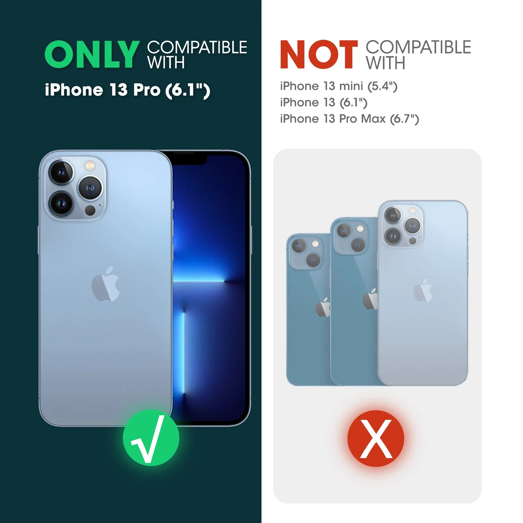 Insta-Worthy iPhone 13 Pro 6.1 inch Unicorn Beetle MAG Slim Clear MagSafe Case-Blue  Ends Soon!