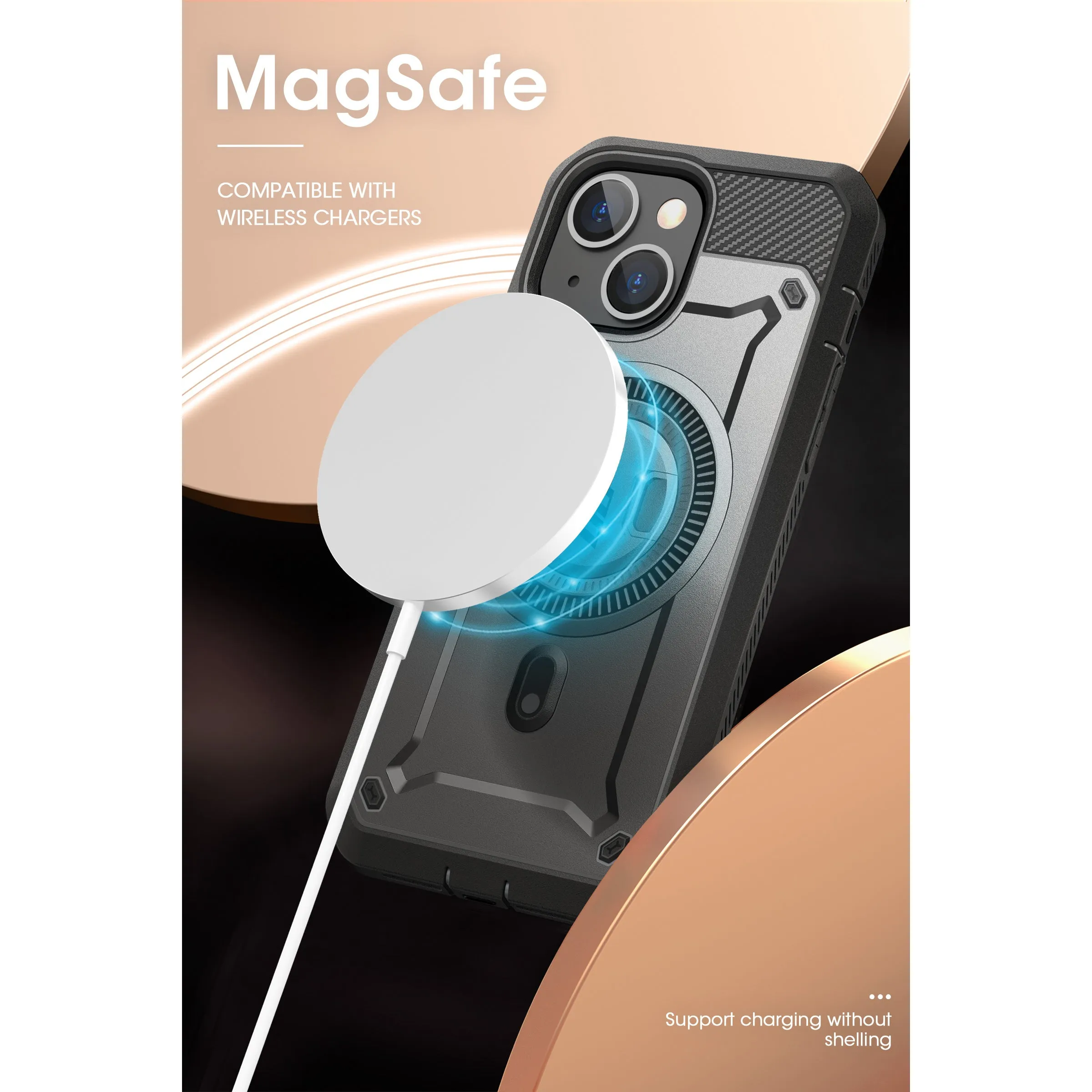 Insta-Worthy iPhone 14 Plus 6.7 inch Unicorn Beetle PRO MAG Rugged MagSafe Case-Gun Metal  Going Fast!