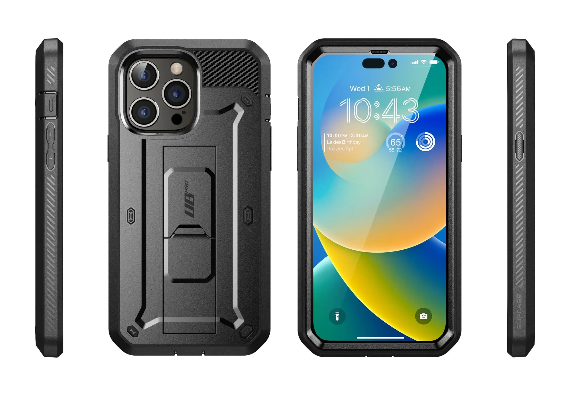 Insta-Worthy iPhone 14 Pro 6.1 inch Unicorn Beetle Pro Rugged Case-Black  Almost Sold Out!