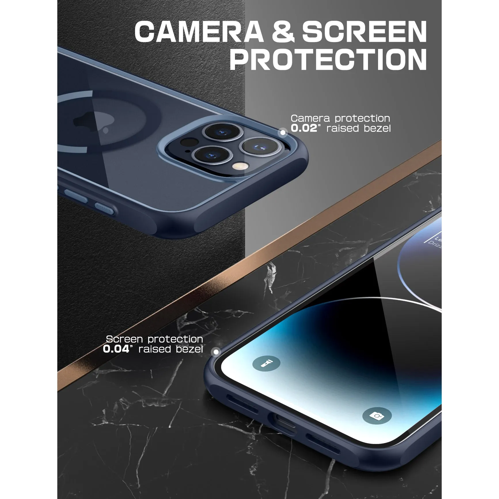Insta-Worthy iPhone 15 Pro Max 6.7 inch Unicorn Beetle MAG Slim Clear MagSafe Case-Blue  Ends Soon!