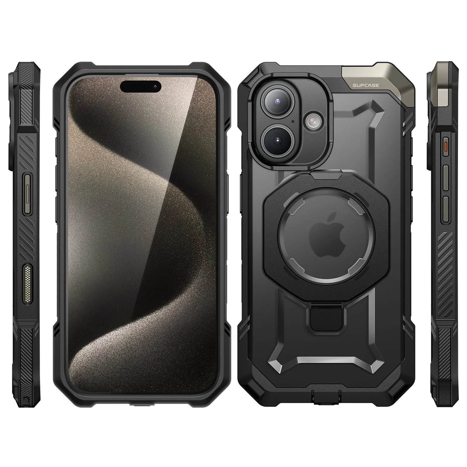 Insta-Worthy iPhone 16 Plus 6.7 inch UB Grip MagSafe Camera Control Button Phone Camera Control Button Case-Black  Today Only!