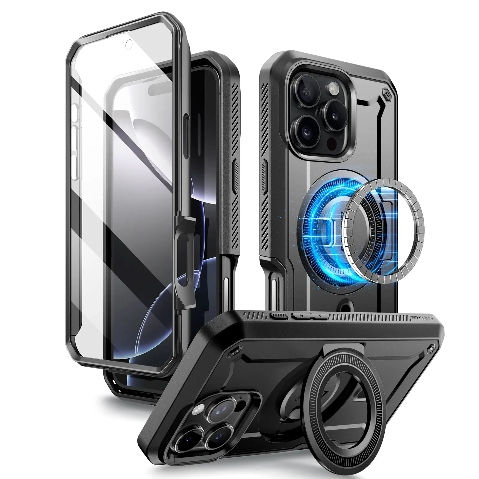 Insta-Worthy iPhone 16 Pro 6.3 inch Unicorn Beetle PRO MAG Rugged MagSafe Case-Gun Metal  Ends Soon!